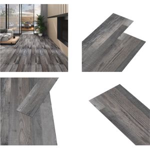 vidaXL Vloerplanken zelfklevend 5,02 m² 2 mm PVC industrieel houtkleur - Vloerplank - Vloerplanken - Vloertegel - Vloertegels