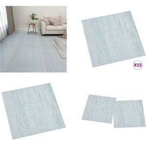vidaXL Vloerplanken zelfklevend 55 st 5,11 m² PVC groen - Vloerplank - Vloerplanken - Vloertegel - Vloertegels