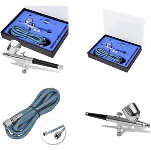 vidaXL Airbrush set 0-2 / 0-3 / 0-5 mm mondstukken - Airbrushset - Airbrushsets - Airbrush Set - Airbrush