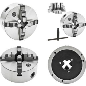 4-Backen-Drehfutter Selbstzentrierend 160 mm Stahl - Drehfutter - Backenfutter - Home & Living