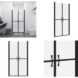 vidaXL Douchedeur (73-76)x190 cm ESG mat - Douchedeur - Douchedeuren - Douchewand - Douchewanden