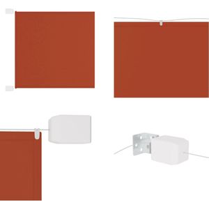 vidaXL Luifel verticaal 180x600 cm oxford stof terracottakleurig - Verticale Luifel - Verticale Luifels - Luifel - Verticaal Scherm