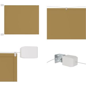 vidaXL Luifel verticaal 60x1200 cm oxford stof beige - Verticale Luifel - Verticale Luifels - Luifel - Verticaal Scherm