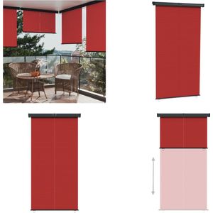 vidaXL Balkonscherm 160x250 cm rood - Balkonscherm - Balkonschermen - Scherm - Windscherm