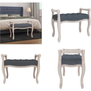 Vidaxl - Sitzbank Dunkelgrau 80x45x60 cm Samt - Samtsofa - Bank Grau - Lounge Sofa - Sessel - Couchtisch - Home & Living