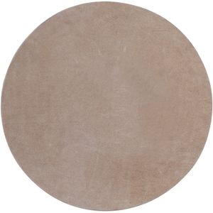 PTMD Nabdia Taupe Suede Round Bowl And Wall Panel M