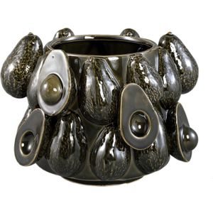 PTMD Bloempot Bauer - 26x26x19 cm - Keramiek - Groen
