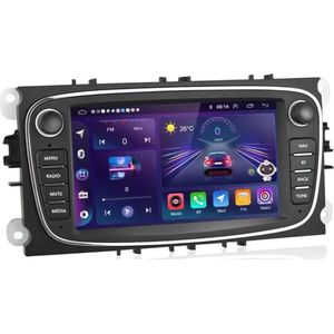 Navigatiesysteem auto met scherm - autoradio geschikt voor CarPlay en Android auto - bluetooth radio - geschikt voor Ford Transit Connect 2010-2013