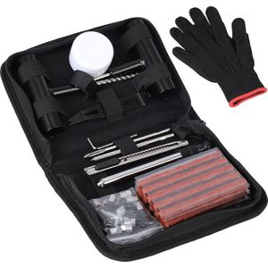 Bandenreparatieset met Digitale Bandenspanningsmeter - Complete Set voor Snelle Reparaties en Optimale Bandenspanning - Draagbare Bandenreparatie Kit voor Auto's en Motorfietsen - Inclusief Krachtige Compressor en Nauwkeurige Meter