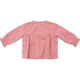 Longsleeve - Pink Blush - Biologisch Katoen - Ruches en Bloemknopen