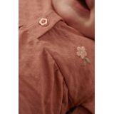 Longsleeve - Pink Blush - Biologisch Katoen - Ruches en Bloemknopen