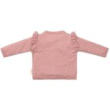 Vest - Roze - Katoen - Ruches en Bloemetjesborduursel