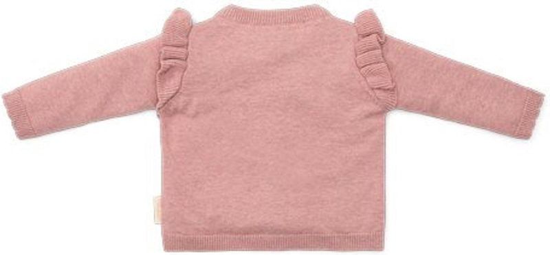 Vest - Roze - Katoen - Ruches en Bloemetjesborduursel