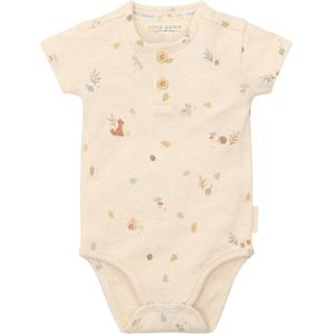 Little Dutch - Romper - Korte Mouw - Zand, Beige - Forest Friends