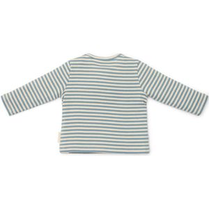 Little Dutch - Forest Friends - Shirt Lange Mouw - Blauw met Streepstructuur