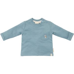Little Dutch - Baby Shirt - Lange Mouw - Stone Blue - Biologisch Katoen