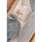 Wikkelvest - Blauw - Biologisch Katoen - Egel Borduursel