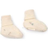 Little Dutch - Babyslofjes - Gebroken Wit - Biologisch Katoen - Forest Nature Print