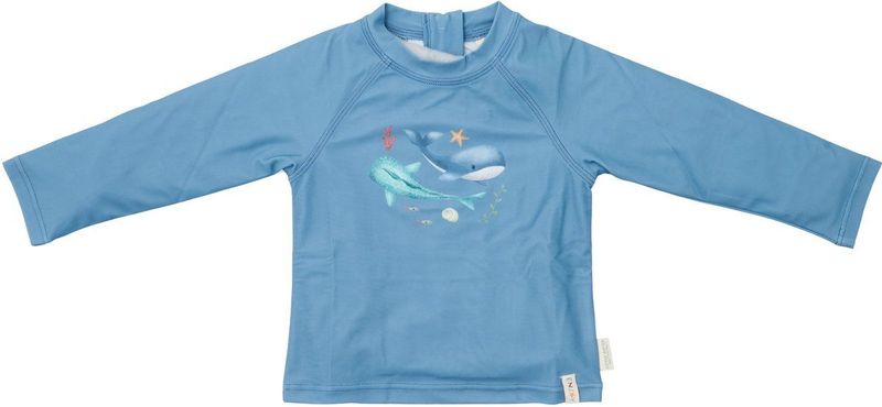 Sportshirt - Ocean Blue - Lange Mouwen - Walvissen Motief