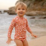 Little Dutch - Zwemshirt Kind - Koraalrood - Lange Mouwen - Sea Life