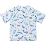 Zwemshirt - Lichtblauw - Korte Mouwen - Ocean Sea Life Dessin