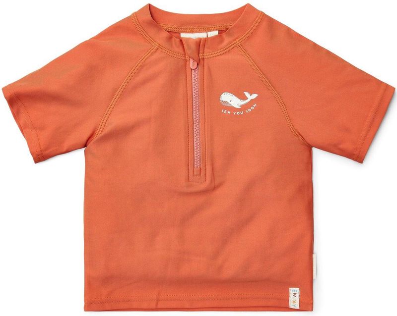 Zwemshirt - Sea Life - Korte Mouw - Rood - 86/92