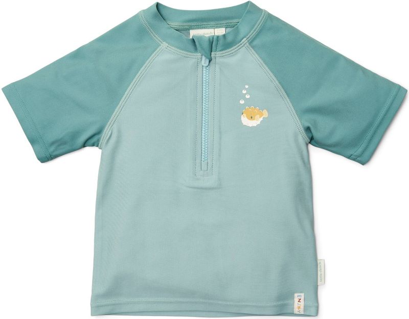 Little Dutch Zwemshirt Kind Korte Mouwen Seashells Surf Blue