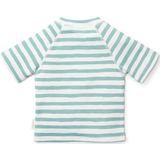 Zwemshirt - Geel - Korte Mouwen - Vrolijk Gestreept