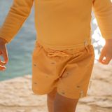 Little Dutch - Zwemshort - Geel - Seashells and Stripes