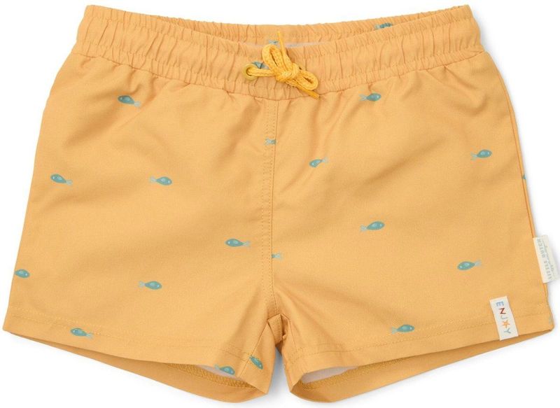 Little Dutch - Zwemshort - Geel - Seashells and Stripes