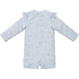 Little Dutch - Zwempak - Sunny Flowers Blue - Lange Mouwen - Materiaal: 85% Polyester, 15% Elastaan