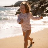 Zwemshirt - Meerkleurig - Seashells and Stripes - Lange Mouw