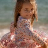 Zwemshirt - Meerkleurig - Seashells and Stripes - Lange Mouw