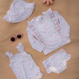 Little Dutch Zwemshirt Kind Lange Mouwen Sunny Flowers Blue