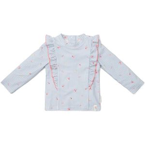 Zwemshirt - Blauw - Sunny Flowers - Lange Mouw