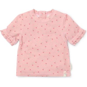 Little Dutch - Zwemshirt - Lichtroze - Korte Mouwen, Drukknoopsluiting