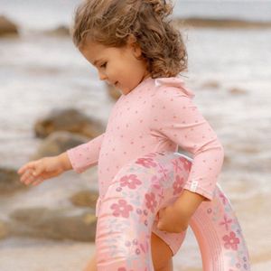 Little Dutch - Badpak - Blush - Lange Mouwen - Sunny Flowers Ontwerp