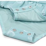 Badpak - Mint Groen - Ruches - Print van Witte Schelpen