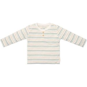 Little Dutch - Baby Shirt - Gebroken Wit - Lange Mouw - Multi Stripe