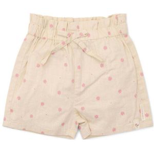 Korte Broek - Zand - 100% Biologisch Katoen - Elastische Tailleband