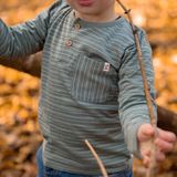 Little Dutch - Forest Friends - Longsleeve - Groen - Stripe-74