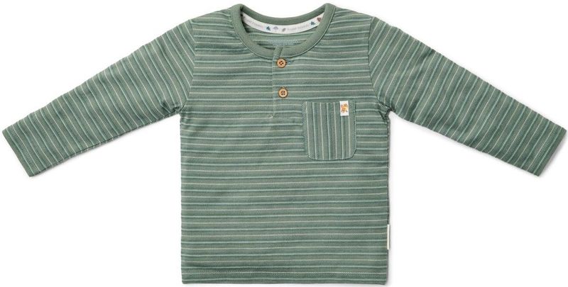 Little Dutch - Forest Friends - Longsleeve - Groen - Stripe-74