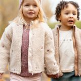 Little Dutch - Cardigan - Sand - Met Bloemetjes