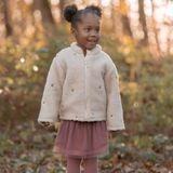 Little Dutch - Cardigan - Sand - Met Bloemetjes