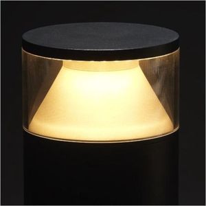 Edison LED staande lamp Tavira – 6,5W / RVS / 230V / IP65 / waterdicht / buitenlamp / buitenverlichting / tuinverlichting / tuinlamp / warmwit