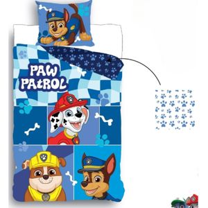 Paw Patrol - Dekbedovertrek - Marshall, Chase & Rubble - 140 x 200 cm - Katoen