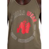 Gorilla Wear - Lafeyette - Tanktop - Legergroen - 100% Polyester