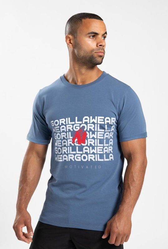 Gorilla Wear Bradley T-shirt - Coronet Blauw