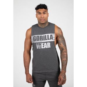 Gorilla Wear - Lopez Drop Armhole Tank Top - Donkergrijs - Sporttop