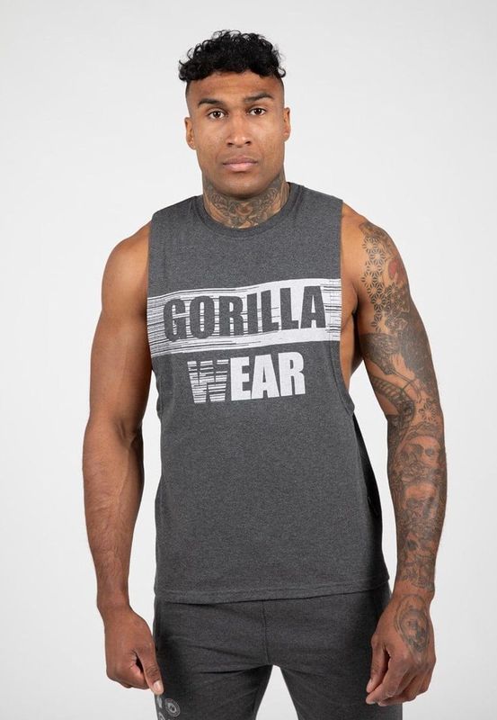 Gorilla Wear - Lopez - Tanktop - Donkergrijs - Biologisch Katoen